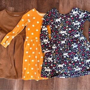 Carter's and Old Navy Kids' Dress Set - Brown, Orange, and Multicolor